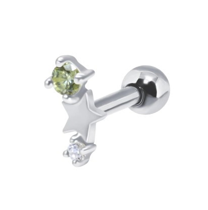 August Birthstone Helix Ear Piercing TIP-3604